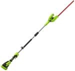 Greenworks G40PHA Akku Stabheckenschere mit geteiltem Schaft, 51 cm Doppelklingen,