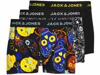 JACK & JONES Herren Jacjames Trunks 3 Pack Noos Boxershorts, Black/Detail:black...