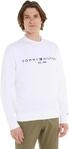 Tommy Hilfiger Herren Sweatshirt Tommy Logo ohne Kapuze, Wei&szlig; (White), XXL