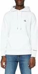 Calvin Klein Herren Sweatshirt Ck Essential mit Kapuze, Wei&szlig; (Bright White), XL