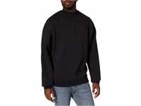 Urban Classics Herren Mock Neck Crew Sweatshirt, Black, M
