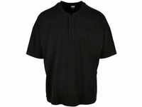 Urban Classics Herren TB4406-Oversized Henley Tee T-Shirt, Black, L