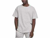 Urban Classics Herren Herirngbone Terry Tee T-Shirt, Grau (Lightgrey 00143),
