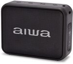 Aiwa BS-200BK Tragbarer kabelloser Bluetooth-Lautsprecher, True Wireless Stereo,