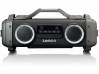 Lenco SPR-200 Boombox - Spritzschutz - Bluetooth 5.0 - UKW-Radio - TWS - EQ -...