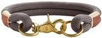 HUNTER Sansibar Rantum Halsung, Hundehalsband, modern, nautisch, 55 (L), grau