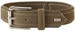 HUNTER HUNTING Hundehalsband, Leder, Nubuk, robust, weich, 45 (S), oliv