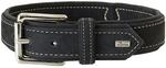 HUNTER HUNTING Hundehalsband, Leder, Nubuk, robust, weich, 40 (S), schwarz