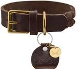 HUNTER Hundehalsband SANSIBAR SOLID, Leder, belastbar & strapazierf&auml;hig,