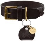 HUNTER Hundehalsband SANSIBAR SOLID, Leder, belastbar & strapazierf&auml;hig,