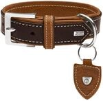HUNTER TARA Hundehalsband, Leder, Juchtenleder, belastbar, witterungsbest&auml;ndig, 45