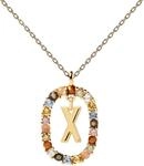 PdPaola Damen-Kette 925er Silber Tigerauge One Size X 32017010