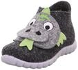 Superfit Baby Jungen Happy Hausschuh, SCHWARZ/GR&Uuml;N 0000, 19