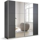 Rauch M&ouml;bel Kronach Schrank Schwebet&uuml;renschrank, 2-t&uuml;rig, Grau metallic, Schwarz,