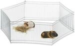 Relaxdays Freilaufgehege Kleintiere, 6 Elemente, engmaschig, Freilauf f.