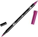 Tombow ABT-757 Fasermaler Dual Brush Pen mit zwei Spitzen, port red