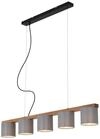 Briloner Leuchten - Pendelleuchte, Pendellampe 5-flammig, retro, vintage,