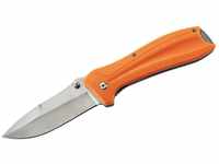 Herbertz Einhandmesser, Stahl AISI 420, Liner Lock, Daumenpins, orangefarbene