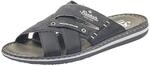 Rieker Herren 21099 Pantoletten, Schwarz Schwarz Anthrazit 01, 42 EU