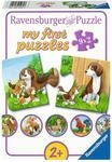 Ravensburger Puzzle Tierfamilien auf dem Bauernhof - 9x2 Teile Puzzle ab 2