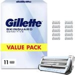 Gillette Skinguard Sensitive Rasierklingen, 11 Original Ersatzklingen, Wei&szlig; 