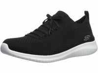 Skechers Damen Ultra Flex Statements Sneakers, Schwarz (Black/White BKW), 35 EU