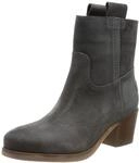 Ankle boot waxed suede