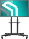 ONKRON TV St&auml;nder rollbar f&uuml;r 32-65 Zoll Fernseher, max Belastung 50 kg, TV