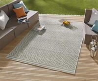 NORTHRUGS In- und Outdoor Teppich Raute 200x290cm - Wetterfest Modern...