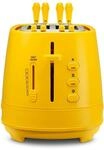De Longhi CTLAP2203 Toaster mit Zange, 550 Watt. gelb