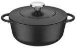 Tramontina Trento Br&auml;ter, Schmortopf aus Gusseisen, 24 cm, 4 Liter, Schwarz