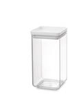 Brabantia Vorratsdose, Silikon Kunststoff, Light Grau, 1.6L