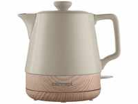 CONCEPT Hausgeräte Keramik Wasserkocher RK0061 1 L, kaffeebraun