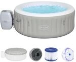 Bestway LAY-Z-SPA Tahiti Airjet Whirlpool, 180 x 66 cm, 2-4 Personen, rund, hellgrau