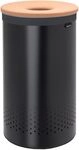 Brabantia W&auml;schebox mit Korkdeckel, Schwarz, 60 L