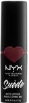 NYX Professional Makeup Lippenstift - Suede Matte Lipstick, superleichter & pudriger