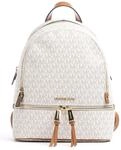 Michael Kors Damen Rhea Zip Handtasche, Wei&szlig; (Vanilla), 12.7x31.8x24.1 centimeters