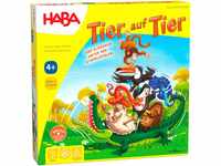 Haba 4478 - Tier auf Tier, Stapelspiel für 2-4 Spieler ab 4 Jahren, mit...