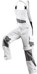 K&Uuml;BLER Workwear | PULSSCHLAG Arbeitslatzhose | wei&szlig;/anthrazit | Gr&ouml;&szlig;e 40