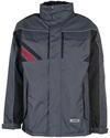 Planam 2302048 Highline Winterjacke, Schiefer/Schwarz/Rot, Gr&ouml;&szlig;e M