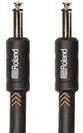 Roland Black-Serie 7,5m Instrumentenkabel, gerade/gerade 6,3-mm-Klinkenstecker -