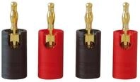 Dynavox IMG 1 Bananenhohlstecker 2 x rot, 2 x schwarz