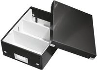 Leitz Click & Store Aufbewahrungsbox mit Deckel Klein, Box mit Trennw&auml;nden f&uuml;r