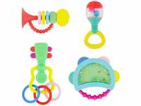 INFANTINO Baby's 1st Teethe and Play Music Set - Baby Essentials 4 Piece Gift...