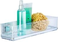 WENKO Badezimmer Wandregal Mod. Quadro Maxi ohne Bohren 2 Etagen rostfreies Edelstahl
