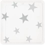Kleine Wolke Duscheinlage Stars, 55 x 55 cm, Silbergrau