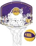 Wilson Mini-Basketballkorb NBA Team Mini Hoop, LOS Angeles Lakers, Kunststoff