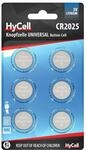 HyCell 6x CR2025 Batterie Lithium Knopfzelle 3V / Qualitativ hochwertige