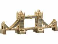 Pebaro 884 Holzbausatz London Tower Bridge, 3D Puzzle Bauwerk, Modellbausatz,...