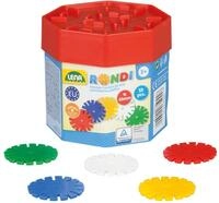 Lena 35946 Steckspiel Rondi 45 in Baudose, 55 Teile in bunten Farben, ca. 45...